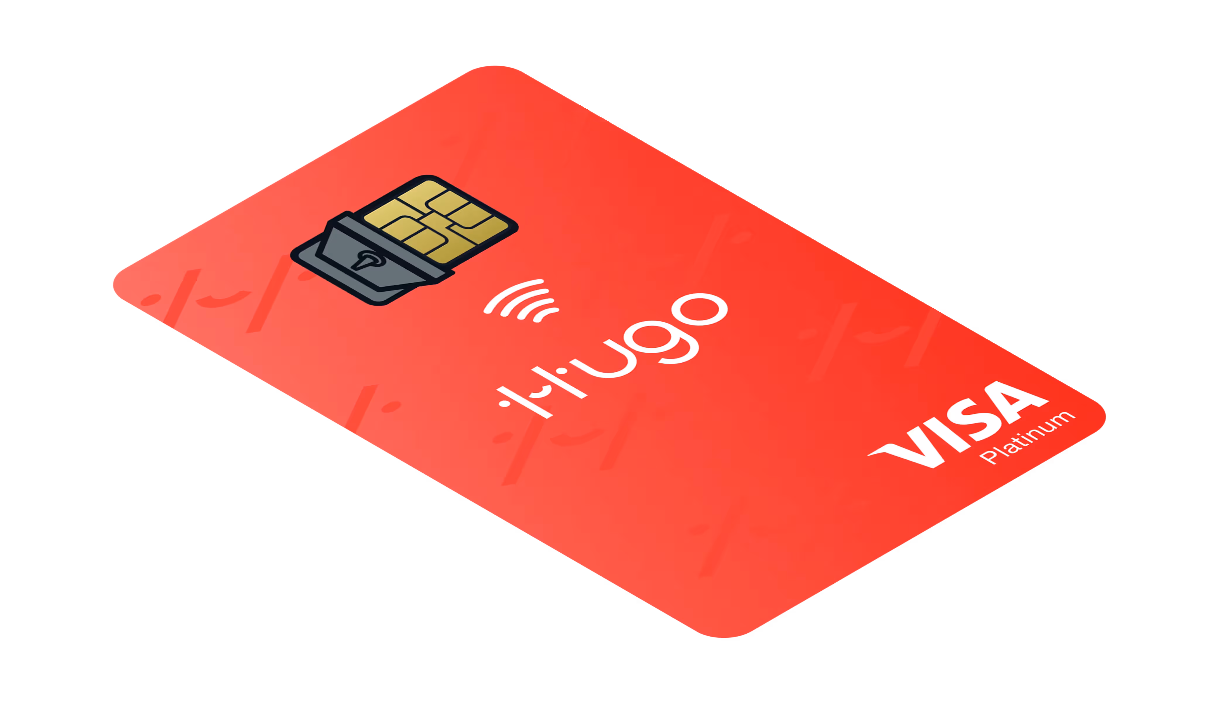 Designing a playful brand universe for challenger bank, Hugo Save — Hugo-Isoemtric-card.webp.avif