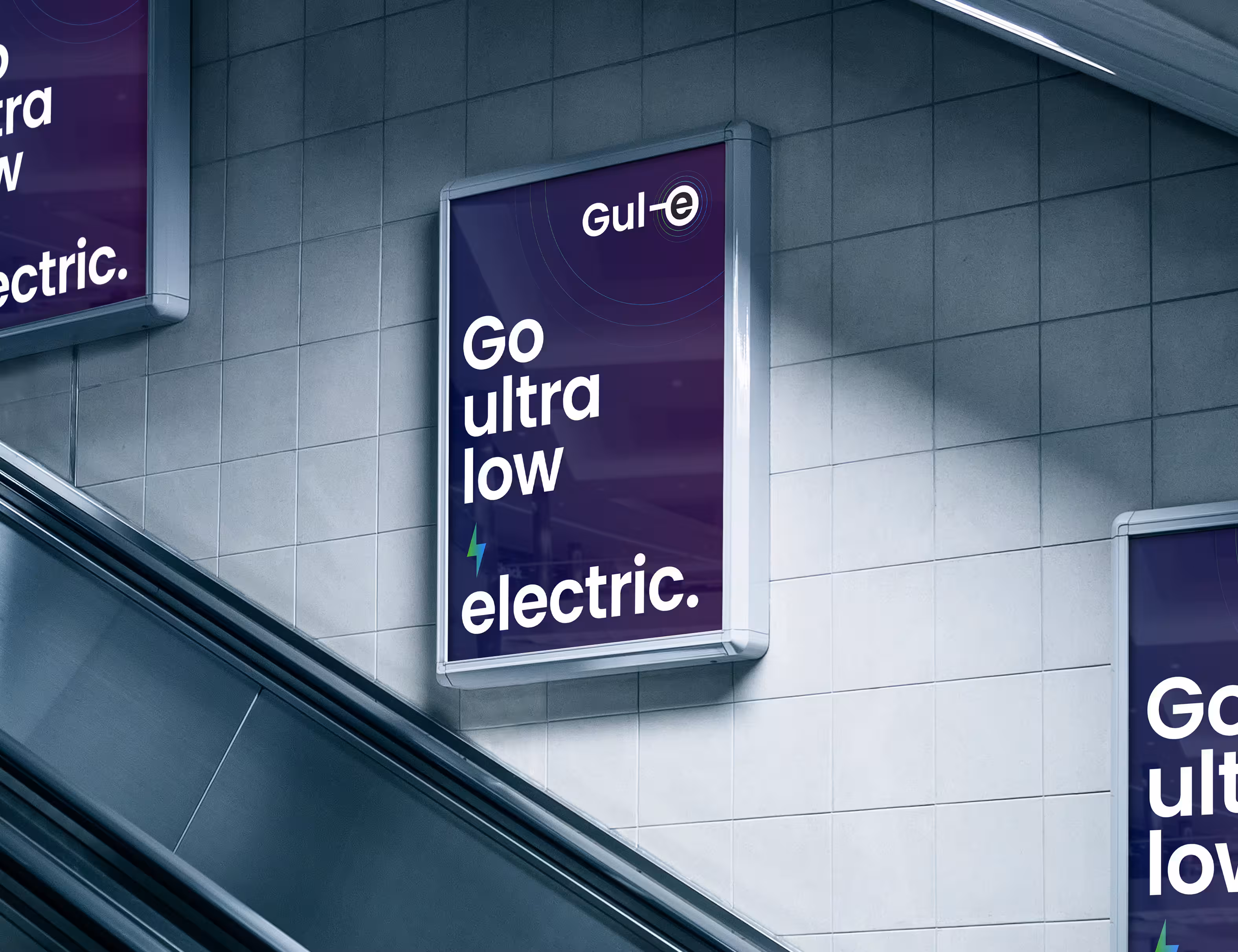 Brand identity and website for  ODS’ new EV home charging solution — gul-e-tub-posters.avif