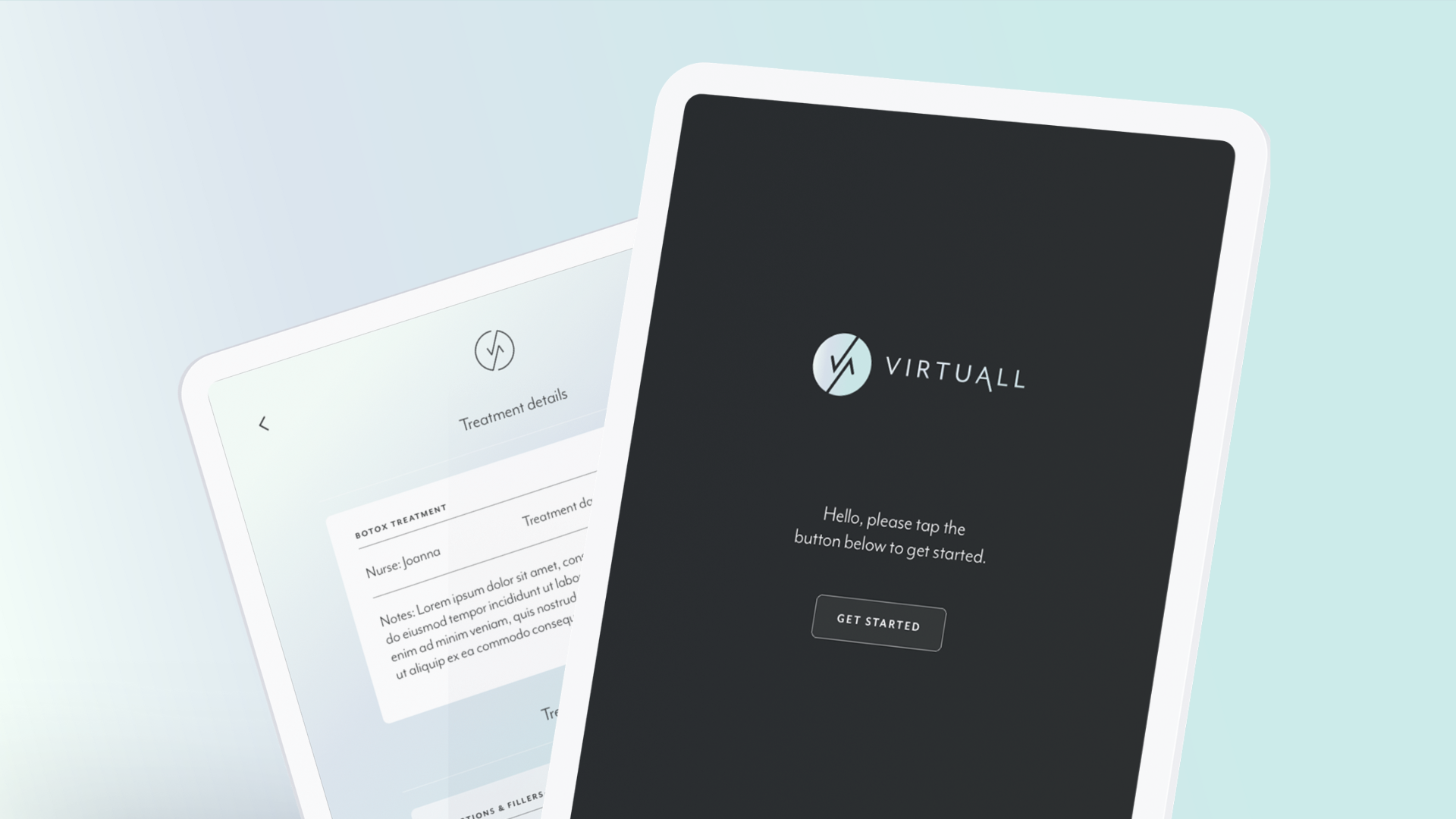 VirtuAll – Clean and contemporary brand design for health tech startup, VirtuAll | Categories: Brand
